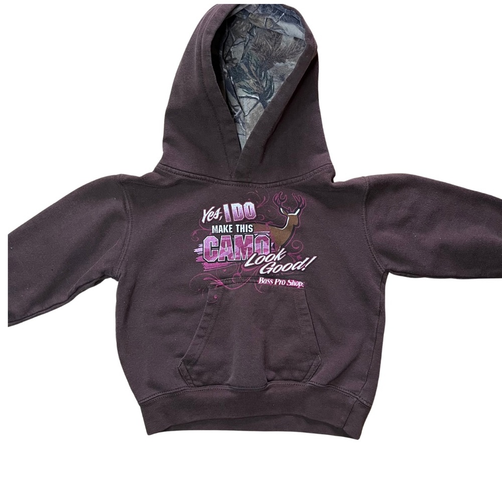Kids Bass Pro Shop Camo Hoodie Size XS
